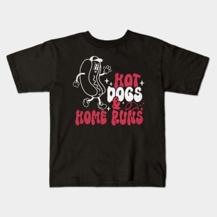 Hot Dogs and Home Runs Kids T-Shirt